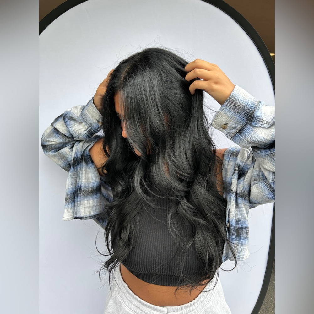 Hot heads tape in extensions JET BLACK 14-16 inch pack and 18-20 inch pack